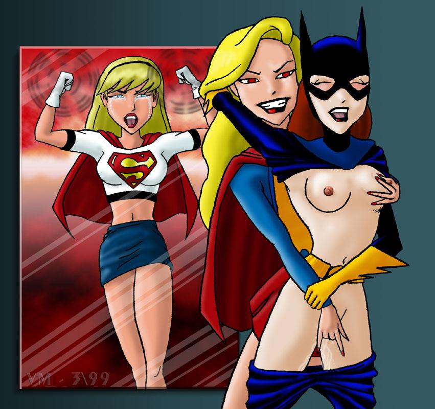 Supergirl lesbian cartoon  lezzies
