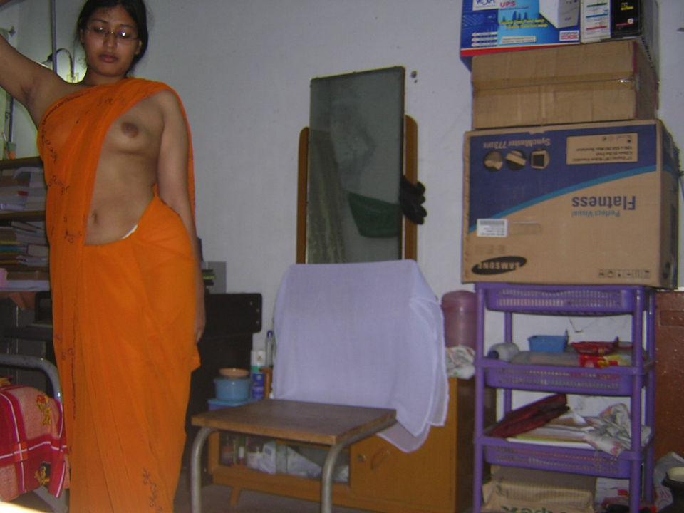 College girl saree with