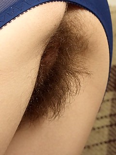 Showing extreme hairy pussy asshole