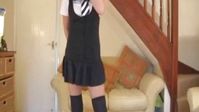 Hot C. reccomend teen wanking school uniform