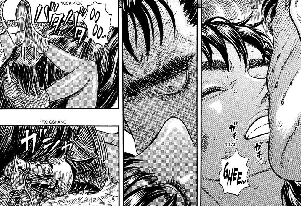 Guts meets casca white haired
