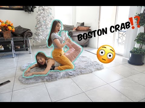 Sexy ladies accept boston crab