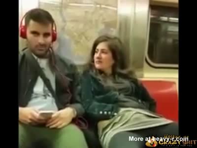 Subway masturbation