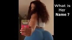 Sexy curvy black girl fucks with her shaking Booty.